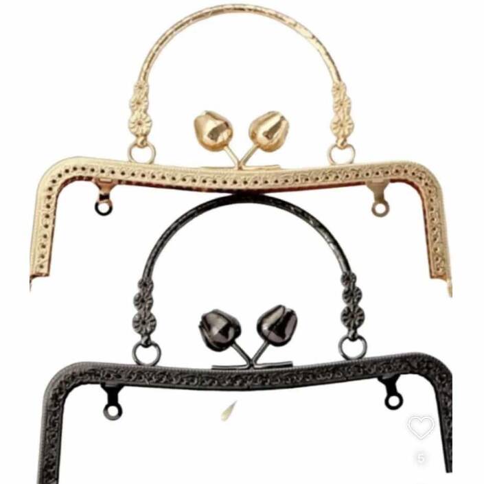 Gül Topuzlu Askılı Cüzdan Klipsi ( 1 Adet ) - 1