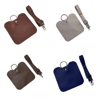 Halkalı Deri Telefon Çanta Kapağı Seti - 2