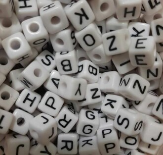 Harf Boncuk Mika 10 Mm ( 240 Adet ) - Orivyum