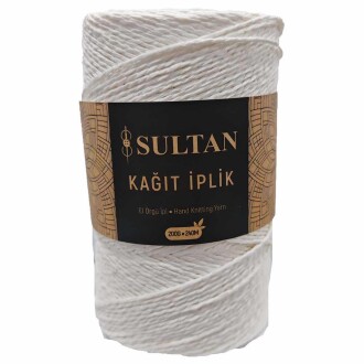 Hazır Sarım Kağıt İp ( 200 Gram ) 05 Beyaz - 1