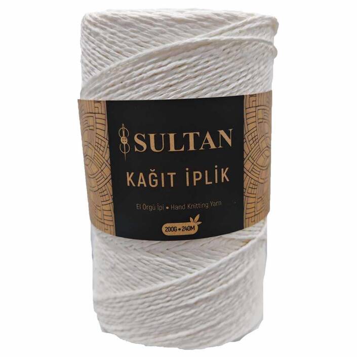 Hazır Sarım Kağıt İp ( 200 Gram ) 05 Beyaz - 1
