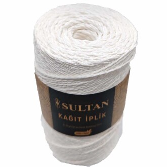 Hazır Sarım Kağıt İp ( 200 Gram ) 05 Beyaz - 2