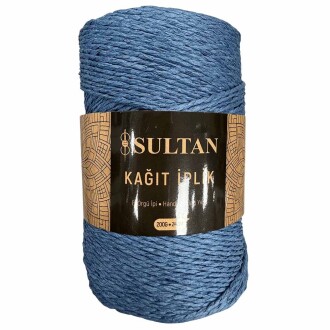 Hazır Sarım Kağıt İp ( 200 Gram ) 05 Kot Mavi - Orivyum
