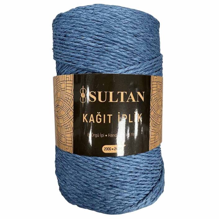Hazır Sarım Kağıt İp ( 200 Gram ) 05 Kot Mavi - 1