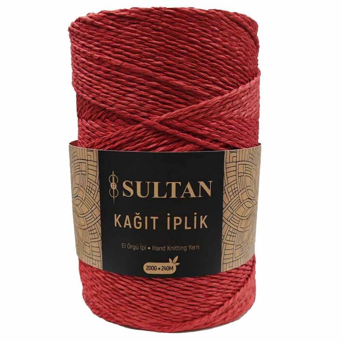 Hazır Sarım Kağıt İp ( 200 Gram ) 13 Kırmızı - 1