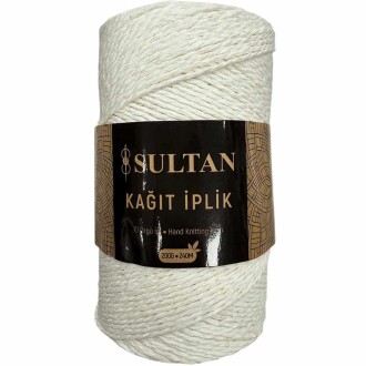 Hazır Sarım Kağıt İp ( 200 Gram ) 14 Kırık Beyaz - Orivyum