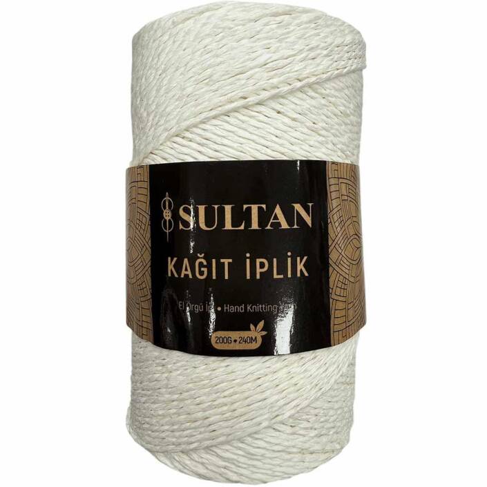 Hazır Sarım Kağıt İp ( 200 Gram ) 14 Kırık Beyaz - 1