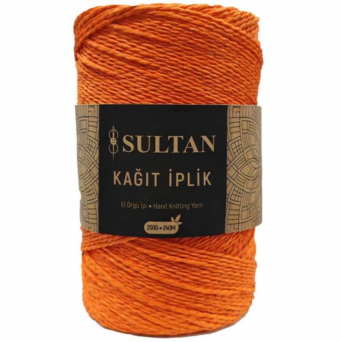 Hazır Sarım Kağıt İp ( 200 Gram ) 18 Turuncu - 1