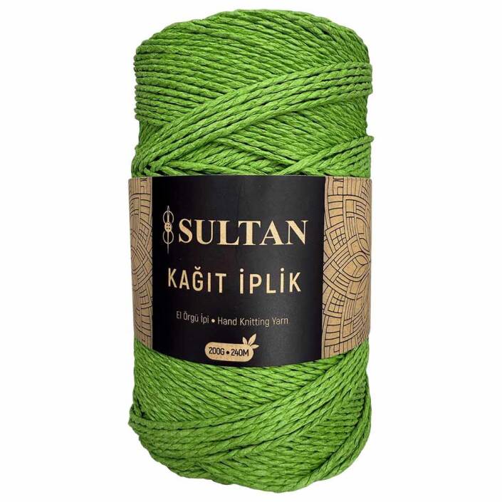 Hazır Sarım Kağıt İp ( 200 Gram ) 19 Yeşil - 1
