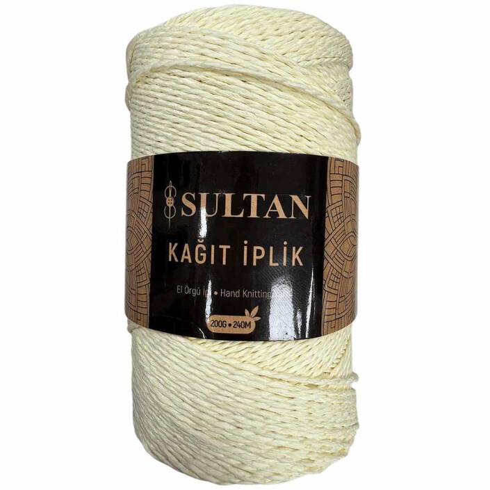 Hazır Sarım Kağıt İp ( 200 Gram ) 26 Krem - 1