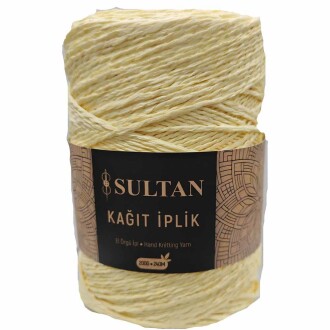 Hazır Sarım Kağıt İp ( 200 Gram ) 35 Açık Sarı - Orivyum
