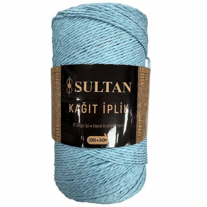Hazır Sarım Kağıt İp ( 200 Gram ) 36 Açık Mavi - 1