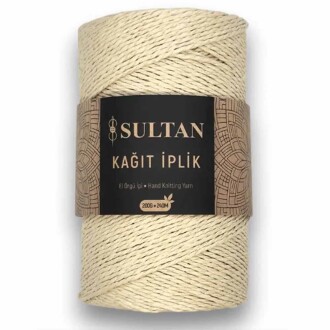 Hazır Sarım Kağıt İp ( 200 Gram ) 45 Koyu Krem - Orivyum