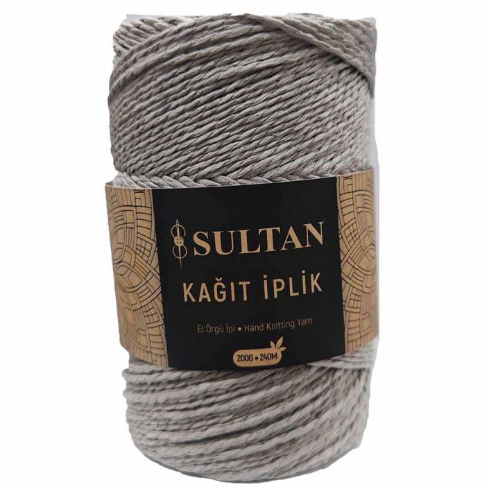 Hazır Sarım Kağıt İp ( 200 Gram ) 47 Açık Gri - 1