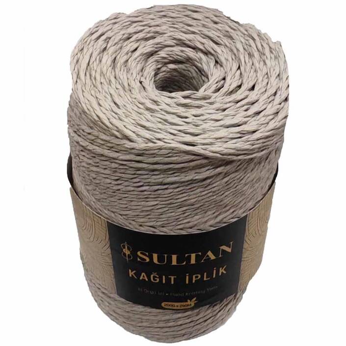 Hazır Sarım Kağıt İp ( 200 Gram ) 47 Açık Gri - 2