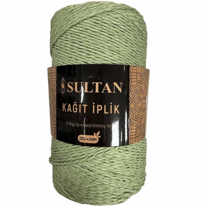 Hazır Sarım Kağıt İp ( 200 Gram ) 49 Açık Yeşil - 1