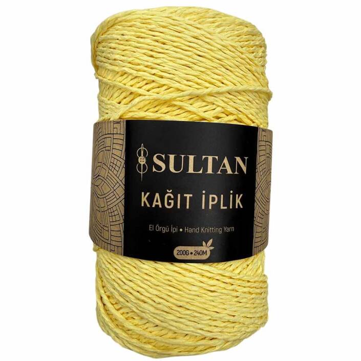 Hazır Sarım Kağıt İp ( 200 Gram ) 69 Sarı - 1