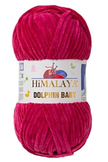 Himalaya Dolphin Baby Kadife Örgü İpi 80310 - Koyu Fuşya - Himalaya
