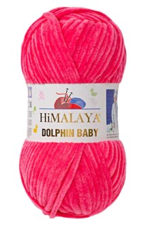 Himalaya Dolphin Baby Kadife Örgü İpi 80324 - Koyu Pembe - Himalaya