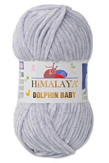 Himalaya Dolphin Baby Kadife Örgü İpi 80325 - Açık Gri - Himalaya