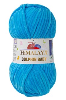 Himalaya Dolphin Baby Kadife Örgü İpi 80326 - Buz Mavisi - Himalaya