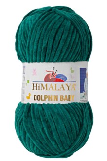 Himalaya Dolphin Baby Kadife Örgü İpi 80331 - Çimen Yeşili - Himalaya