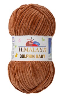 Himalaya Dolphin Baby Kadife Örgü İpi 80337 - Açık Kahverengi - Himalaya