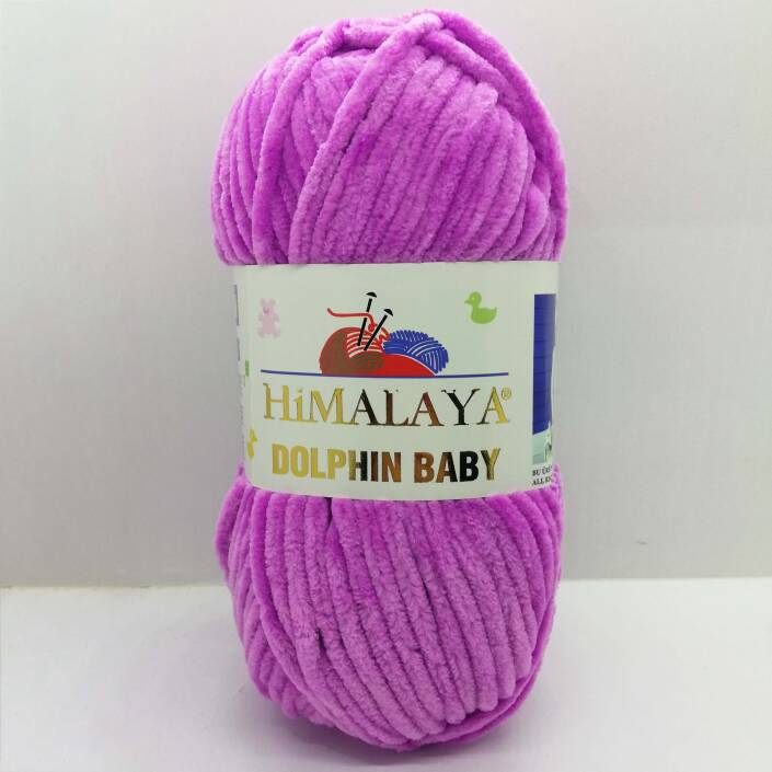 Himalaya Dolphin Baby Kadife Örgü İpi 80356 - Açık Mor - 2