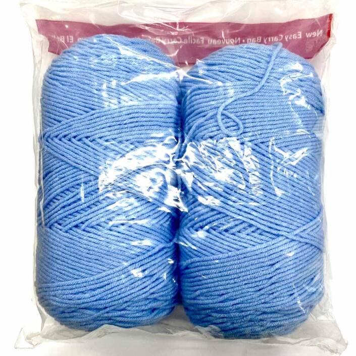 Himalaya İhraç Fazlası Amerikan Sarım Örgü İpi Paket ( 400 Gram ) Açık Mavi - 1