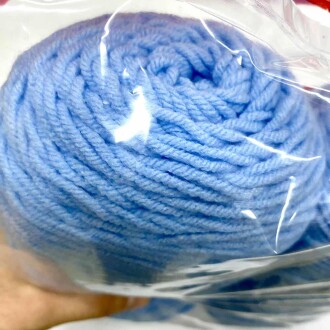 Himalaya İhraç Fazlası Amerikan Sarım Örgü İpi Paket ( 400 Gram ) Açık Mavi - 2