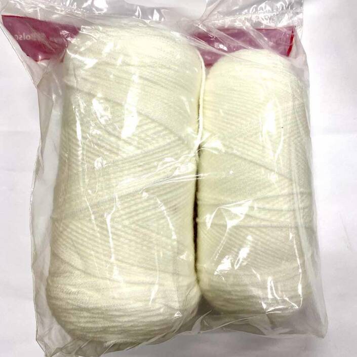 Himalaya İhraç Fazlası Amerikan Sarım Örgü İpi Paket ( 400 Gram ) Beyaz - 1
