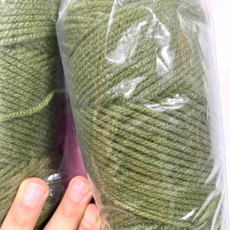Himalaya İhraç Fazlası Amerikan Sarım Örgü İpi Paket ( 400 Gram ) Haki Yeşil - 2