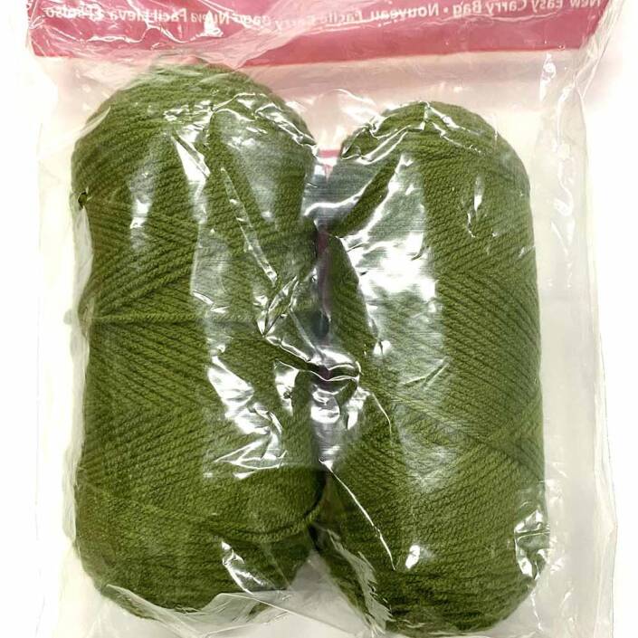 Himalaya İhraç Fazlası Amerikan Sarım Örgü İpi Paket ( 400 Gram ) Haki Yeşil - 1