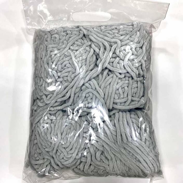 Himalaya İhraç Fazlası Kadife Örgü İpi Paket ( 400 Gram ) Açık Gri - 1