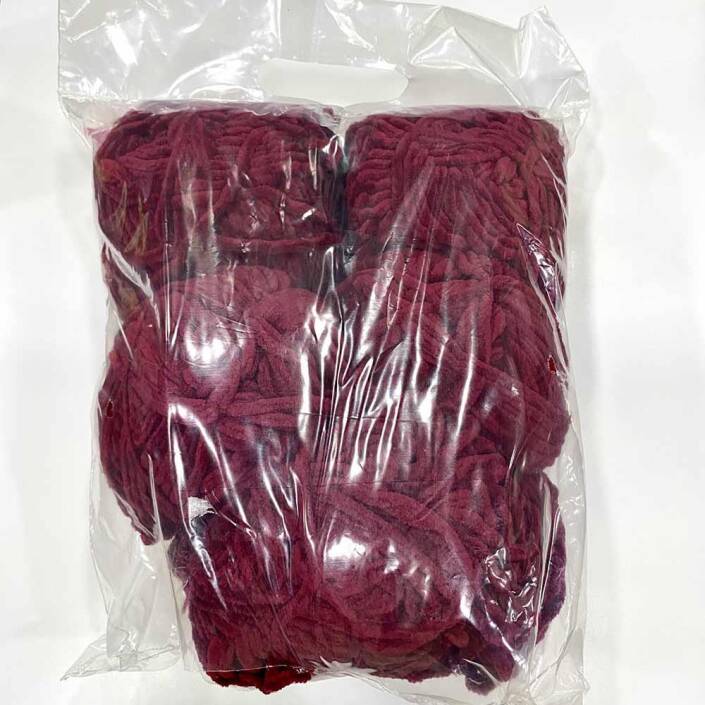 Himalaya İhraç Fazlası Kadife Örgü İpi Paket ( 400 Gram ) Bordo - 1