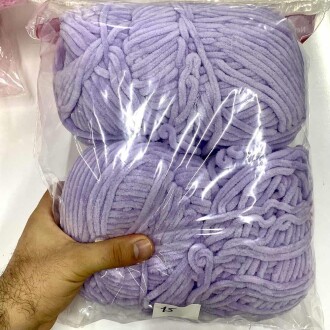 Himalaya İhraç Fazlası Kadife Örgü İpi Paket ( 400 Gram ) Lila - Orivyum