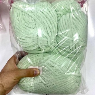 Himalaya İhraç Fazlası Kadife Örgü İpi Paket ( 400 Gram ) Su Yeşili - Orivyum