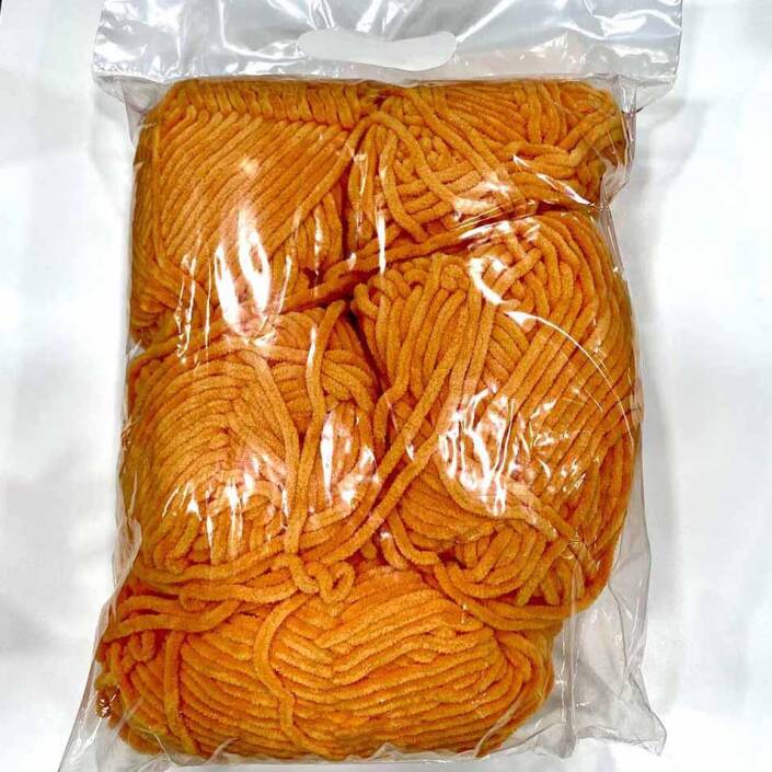 Himalaya İhraç Fazlası Kadife Örgü İpi Paket ( 400 Gram ) Turuncu - 1
