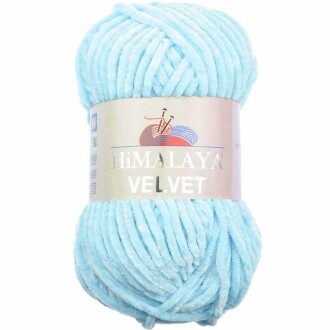 Himalaya Velvet Kadife El Örgü İpi 90006 Bebe Mavisi - Himalaya