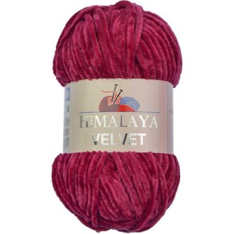Himalaya Velvet Kadife El Örgü İpi 90010 Koyu Fuşya - Himalaya
