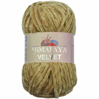Himalaya Velvet Kadife El Örgü İpi 90017 Açık Bej - Himalaya