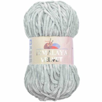 Himalaya Velvet Kadife El Örgü İpi 90025 Açık Gri - Himalaya