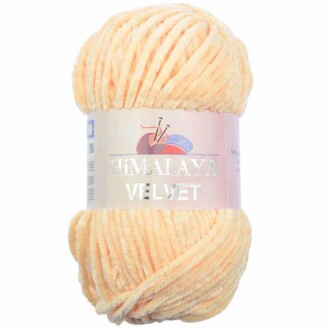 Himalaya Velvet Kadife El Örgü İpi 90033 Açık Yavruağzı - Himalaya