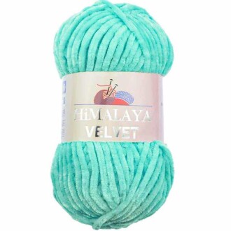 Himalaya Velvet Kadife El Örgü İpi 90035 Mavi - Himalaya
