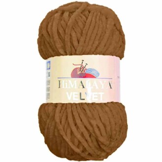 Himalaya Velvet Kadife El Örgü İpi 90037 Açık Kahverengi - Himalaya