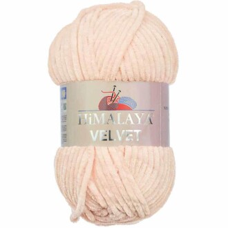 Himalaya Velvet Kadife El Örgü İpi 90053 Soft Somon - Himalaya