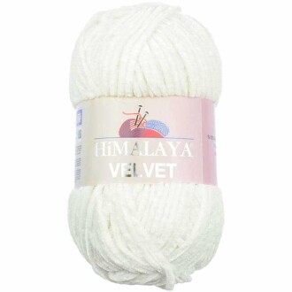 Himalaya Velvet Kadife El Örgü İpi 90063 Ekru - Himalaya