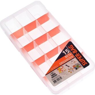 Hobi Kutusu Şeffaf Beta Organizer 15 Bölmeli Asr-2094 - Orivyum