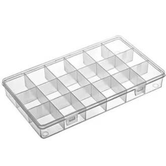 Hobi Kutusu Şeffaf Organizer 18 Bölmeli - Orivyum
