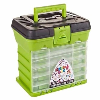 Hobi Kutusu Süper Bag Hobby Box Organizerli Takım Çantası Yeşil - Orivyum